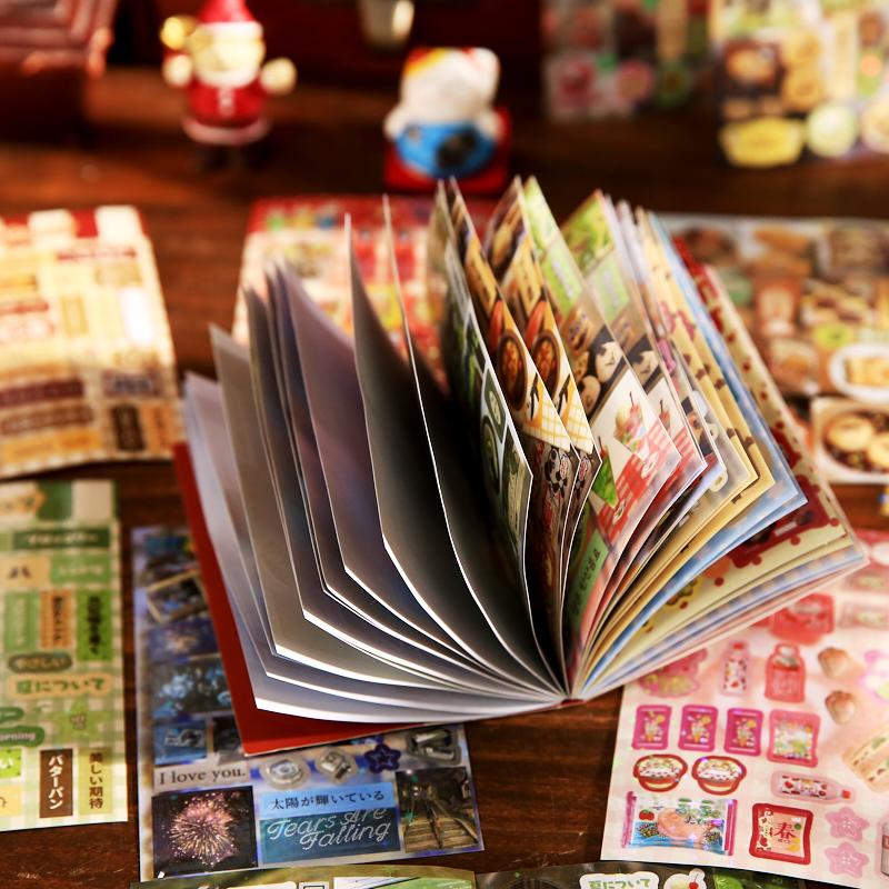 30 Sheets/bag Paper Retro Millennium Dream Book Series Stickers Guka Decorative Sticker Diary Hand Account DIY Landscape Collage