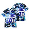 7 Colors Astro Bot Women Men's T-shirts Anime Printed O-Neck Oversized Short Sleeves Fashion Mens Clothing Streetwear