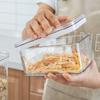 0,9 l/2,4 l/3,4 l Aufbewahrungsbox aus Kunststoff Transparent Lebensmittelbehälter Gläser für lose Cerealien Zuckerbehälter Küchenorganizer Zubehör