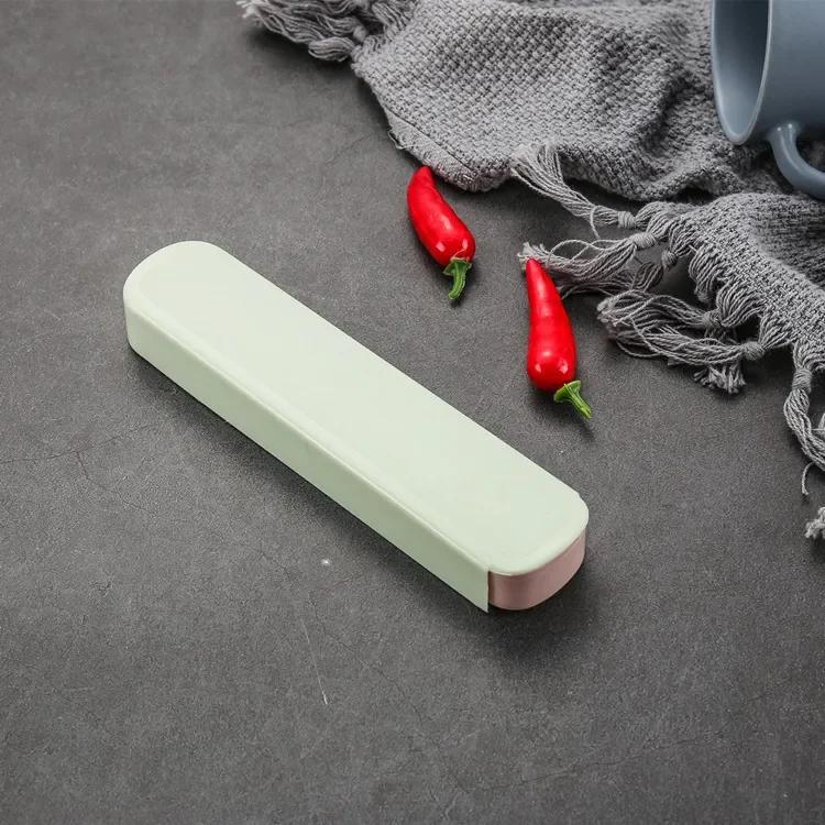 Universelle Tragbare PP Reise Geschirr Aufbewahrungsbox Etui Lebensmittelqualität Essgeschirr Küche Gabel Löffel Box Für Kind Schule Besteck