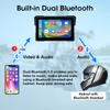 Écran de moto CarPlay sans fil 5/7 pouces, Android Auto, tableau de bord numérique Portable pour moto, DVR, Navigation GPS, étanche IPX7