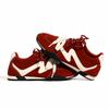 Retro red splicing flat bottom women's new comfortable and light feet small leisure sports