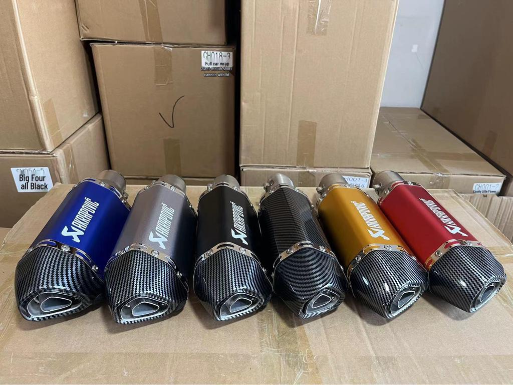 Motorcycle Scorpion Compact Hexagonal Carbon Fiber Exhaust for Ninja Sports Models
