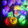 Yousheng LED Rose Flower String Light Realistic Looking Battery-Powered Valentine's Day LED String Lamp Hanging Decoration