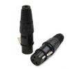 10 Pairs XLR Male Coupling 10 Male + 10 Female Microphone Cable 3-pin Cable Set