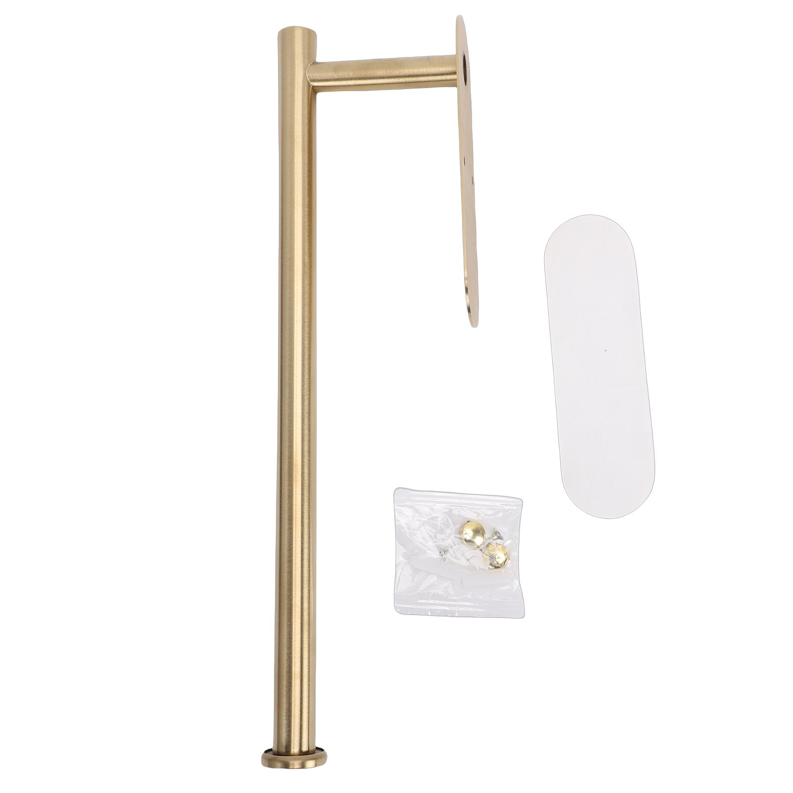 

Paper Towel Holder Under Cabinet 304 Stainless Steel Roll Paper Wall Rack Space Saving for Home Hotel Bathroom Kitchen Gold