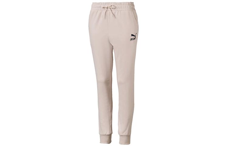 PUMA Knitted Sweatpants Women s Pink Moderate Cuffed Pants 595701-23 L