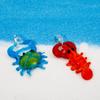3D Lampwork Glass Lobster Crab Pendant Charms For DIY Necklace Jewelry Making Miniature Figurine Ornaments Aquarium Decor, 1 Pc