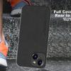 HotFire IPhone 15 Plus Case, Upgraded Skin-Like Matte Lens Full Protection Silicone Cover - Midnight Black
