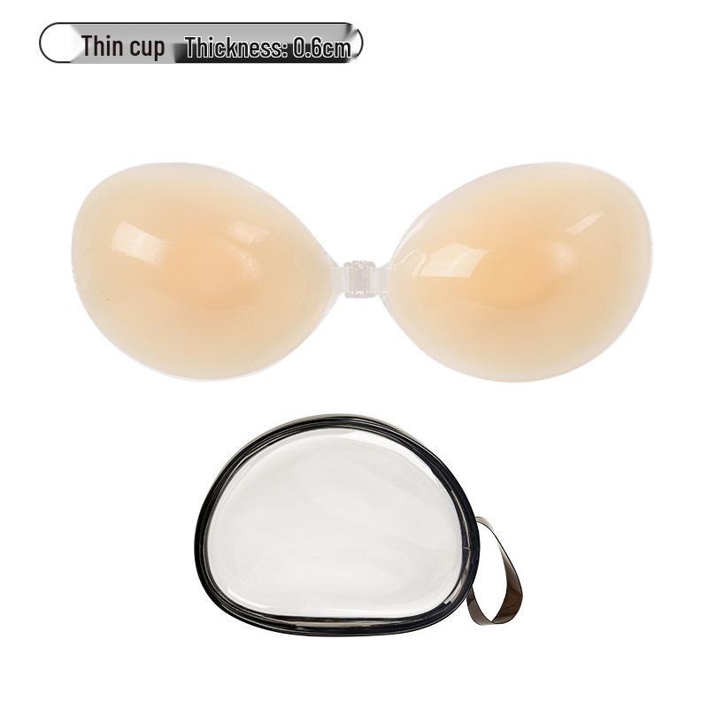 Silicone Women's Push-up Nipple Covers - Invisible Strapless Bra for Small Breasts