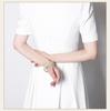 Hetian Green-White Jade Wide Band Bracelet - High Ice Clear Jade, Girly Style, Natural Jade Gift