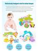 Happy Monkey Teether & Rattle Plush Crib Toy