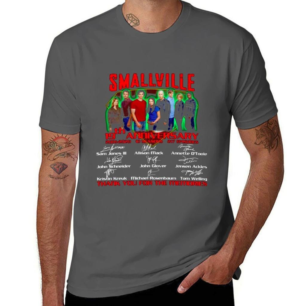 Smallville 19th Anniversary All Cast Signed Thank You For The Memories Tshirt G Unisex T Shirts For Unisex Tshirt