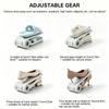 Adjustable Plastic Double Layer Shoe Rack Space Saver Shoe Organizer for Entryway Closet Apartment Small Space