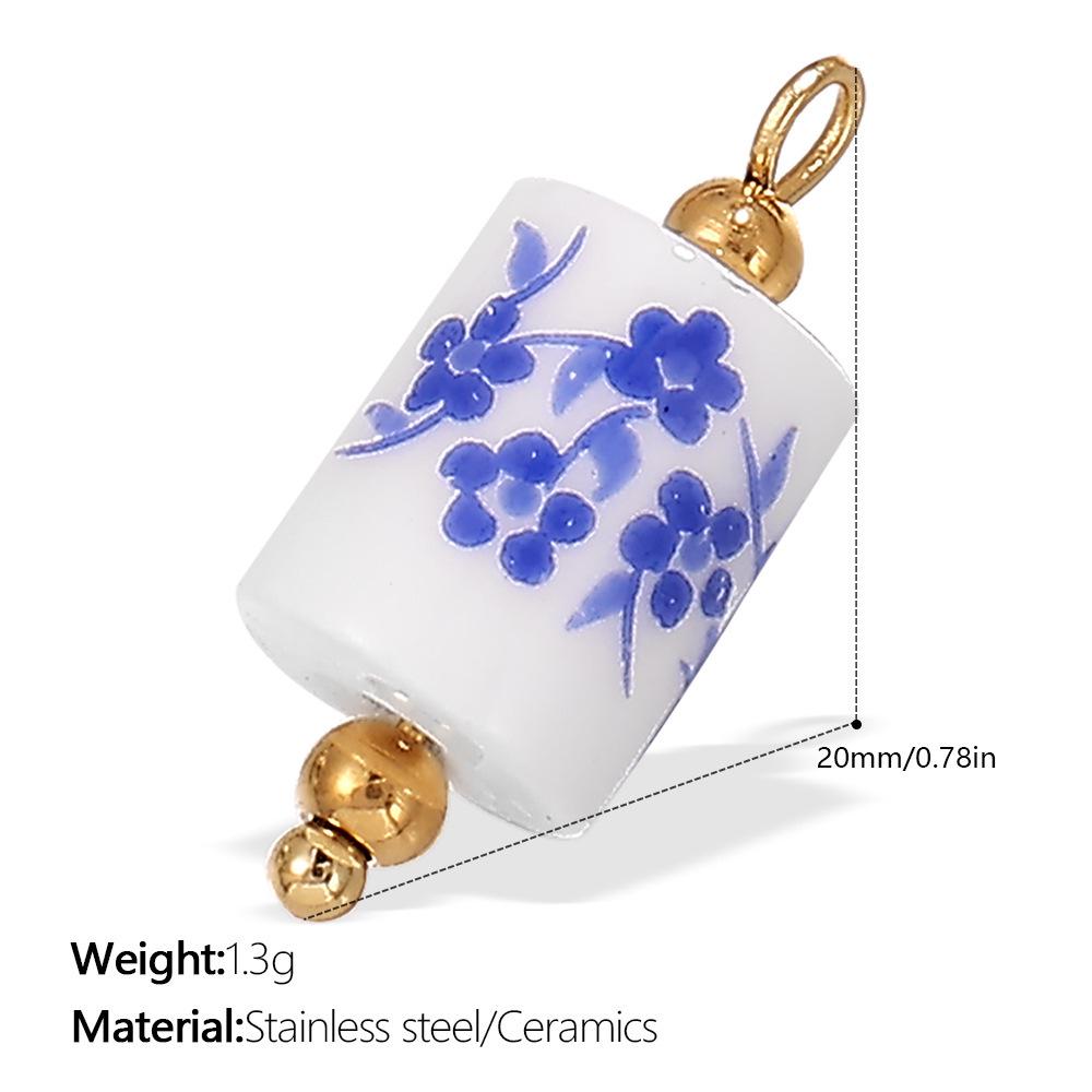 Cross-border Blue and White Porcelain Pendant Necklace & Bracelet Accessories