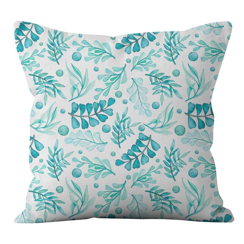 New American Patterned Geometric Linen Pillowcase Home Sofa Pillowcase