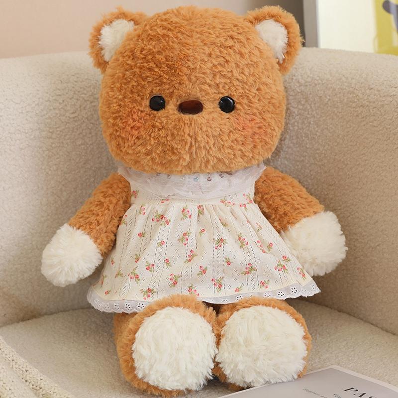 Creative Running Series Super Soft Cute Fox Gray Wolf Wear Rompers Plush Toys Cartoon Stuffed Animals Bears Appease Dolls Gifts