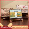 2026 Chinese Style Wooden Desk Calendar - Office Desktop Ornament & Gift