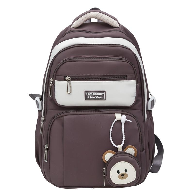 Student Schoolbag Ridge Backpack Women's Lightweight Large Capacity Backpack