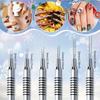 Ensemble de 6 Pinceaux Liner pour Nail Art avec Stylo Aiguille, Détails Lignes Fines, Manchon Antidérapant, Manche en Métal - Sans Formaldéhyde