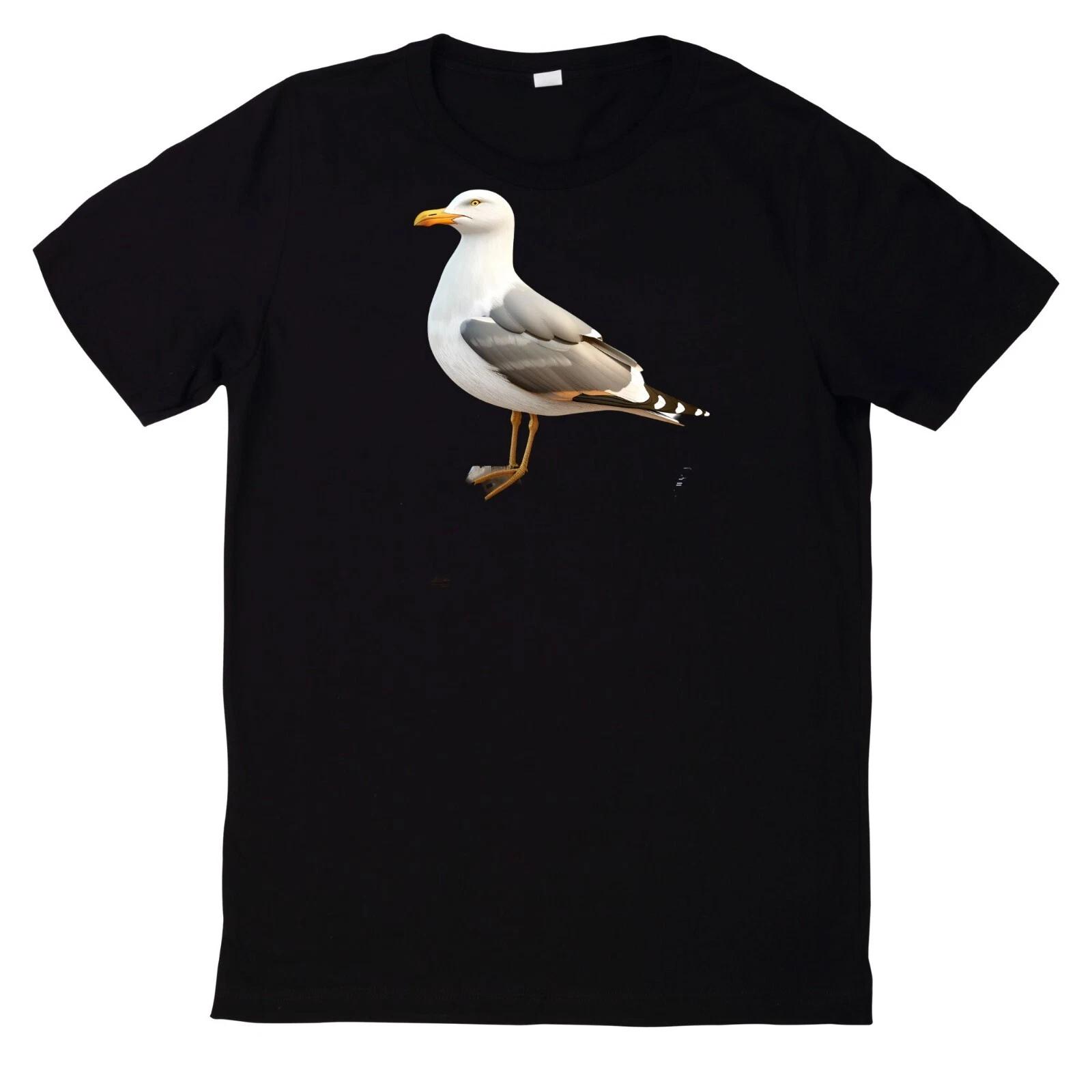 T-Shirt Sommer Möwen Motiv Baumwolle L