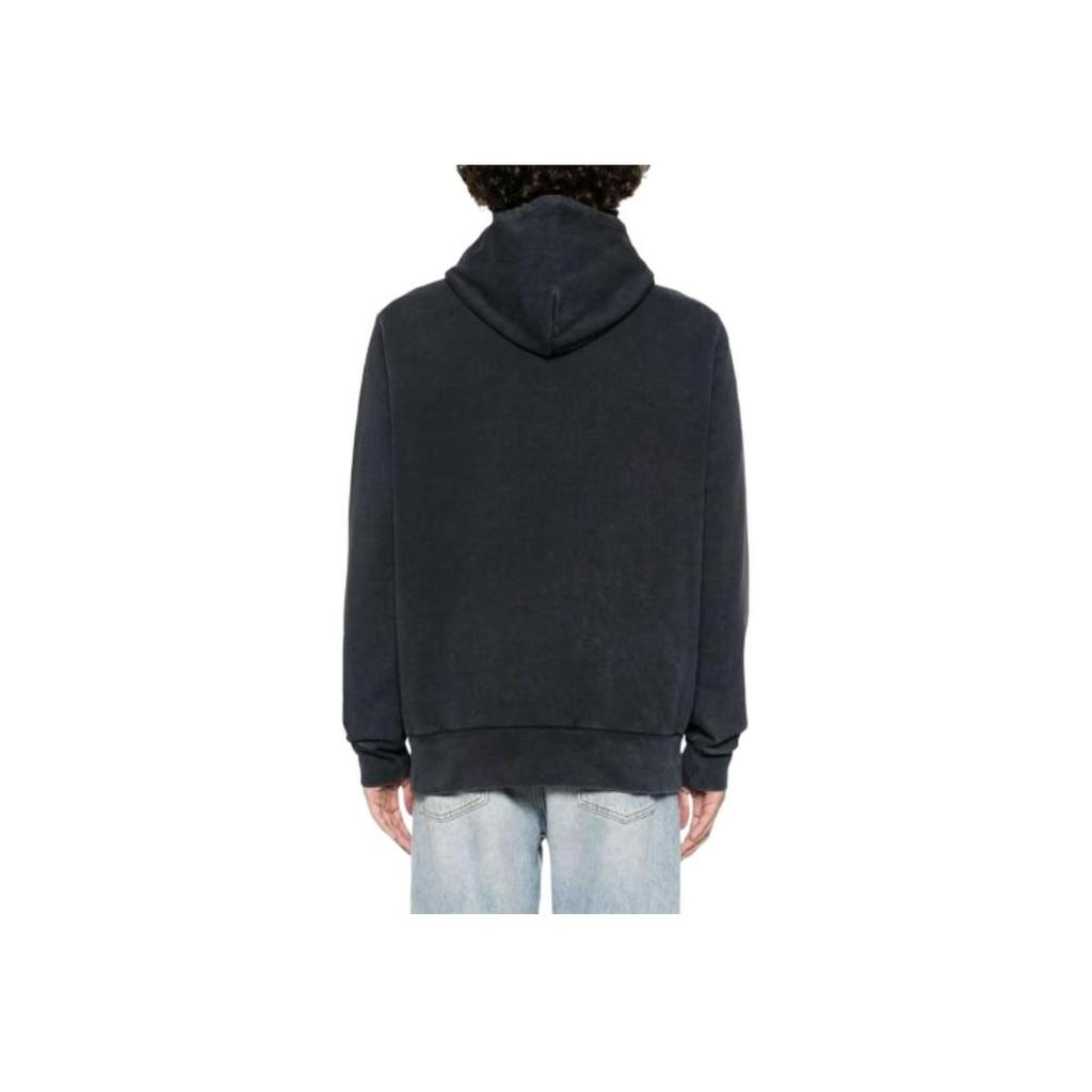 Polo Ralph Lauren Solid Color Hooded Fitted Long Sleeve Sweatshirt Men Sweatshirt Black 710916690-025
