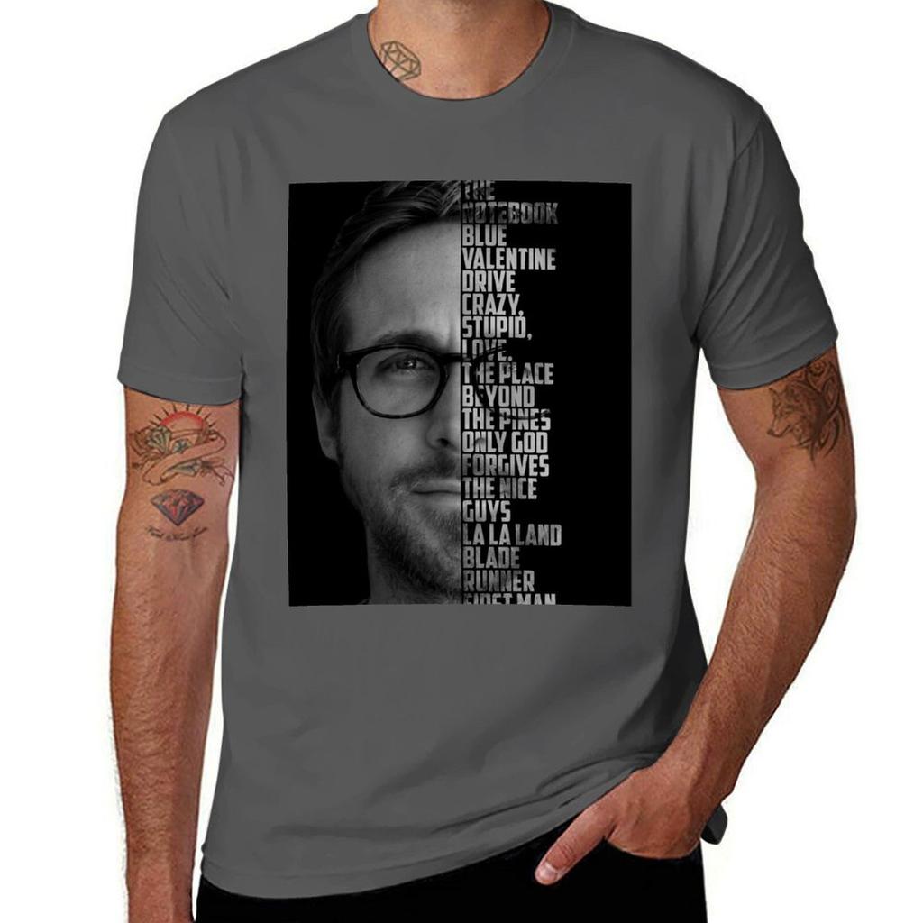 Ryan Gosling Movies TShirt Streetwear Print Tee Shirt