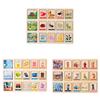 Wooden Montessori Puzzles For Kids With Logic Matching Educational Toy For Early Learning