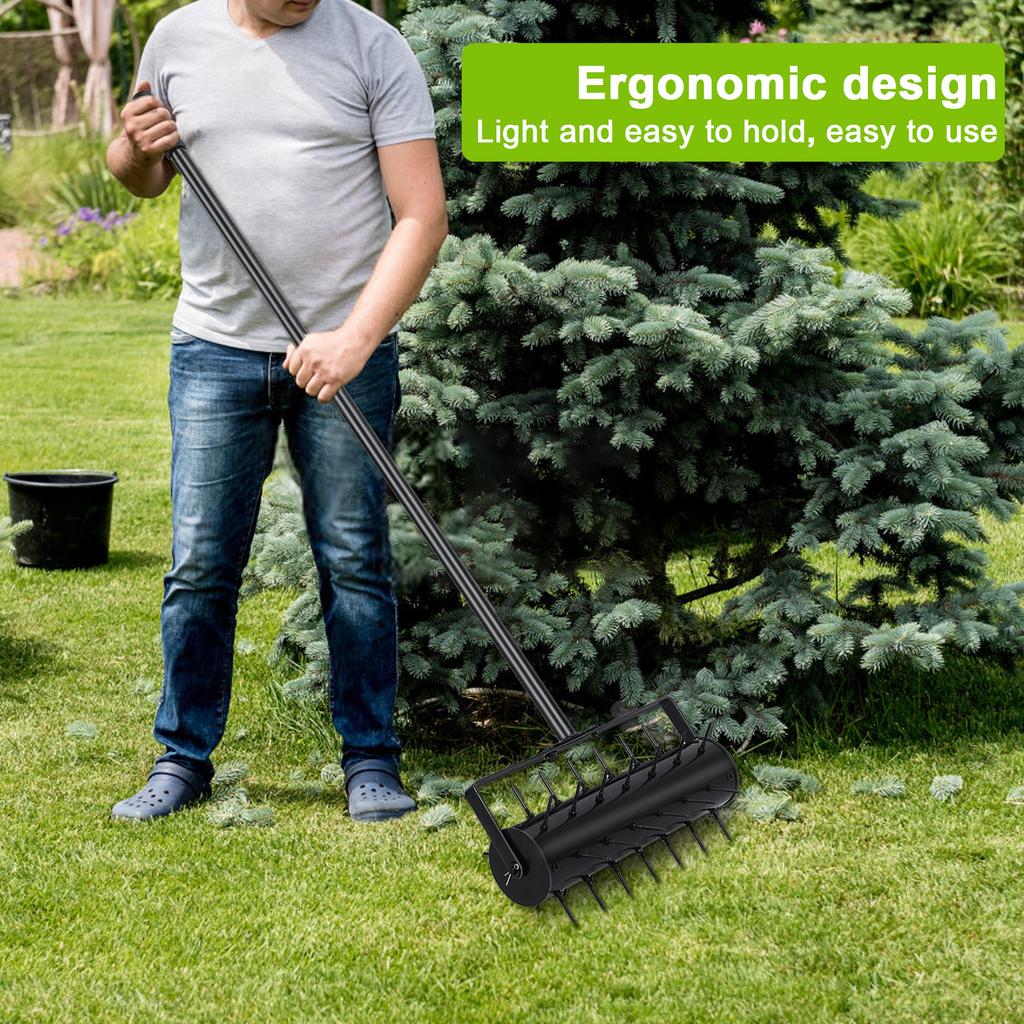 Manual Lawn Aerator Soil Turning Tool Lawn Ripper Garden Aerator Gardening Tools Farm Equipment fit For Most Grass And Soil Yard