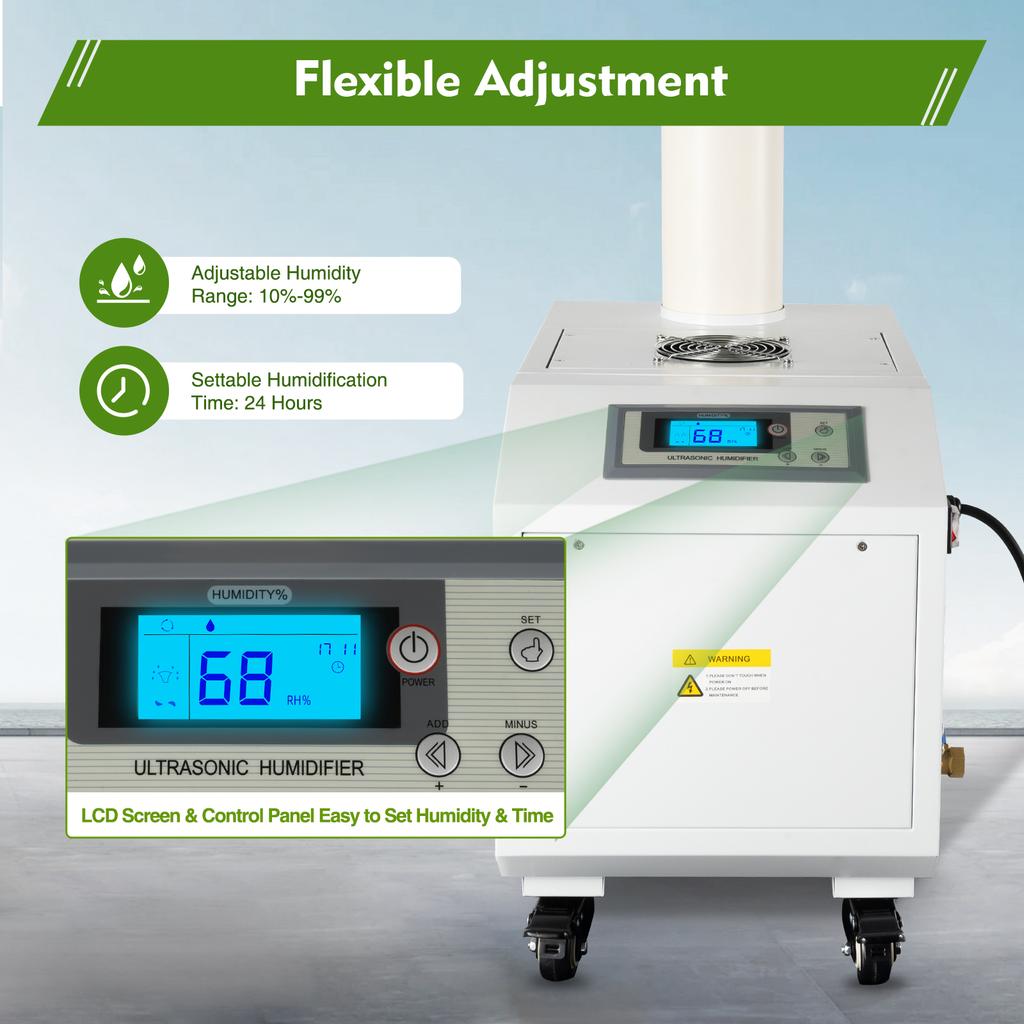 for Greenhouse, Industrial, Agricultural Use Professional 300W Ultrasonic Humidifier,