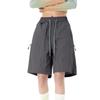 Women's Summer Work Pants Are Loose Comfortable Casual Fashionable With Multiple Pockets And Color Shorts