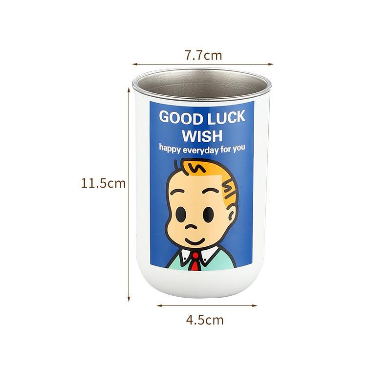 304 Stainless Steel Water Cup, Tooth Cup, Mouthwash Cup, Multi-purpose Cup, Magnetic Toothbrush Cup, Washbasin Cup Gift