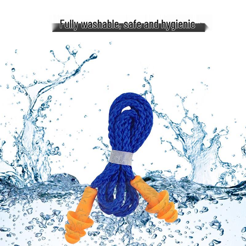 CNMF 897 Industrial Noise-Cancelling Silicone Earplugs with Cord
