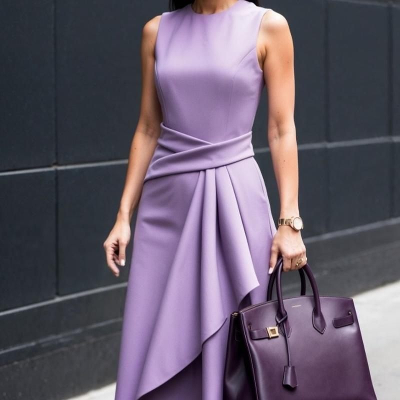 Summer Solid Color Elegant Sleeveless Maxi Dress Women S