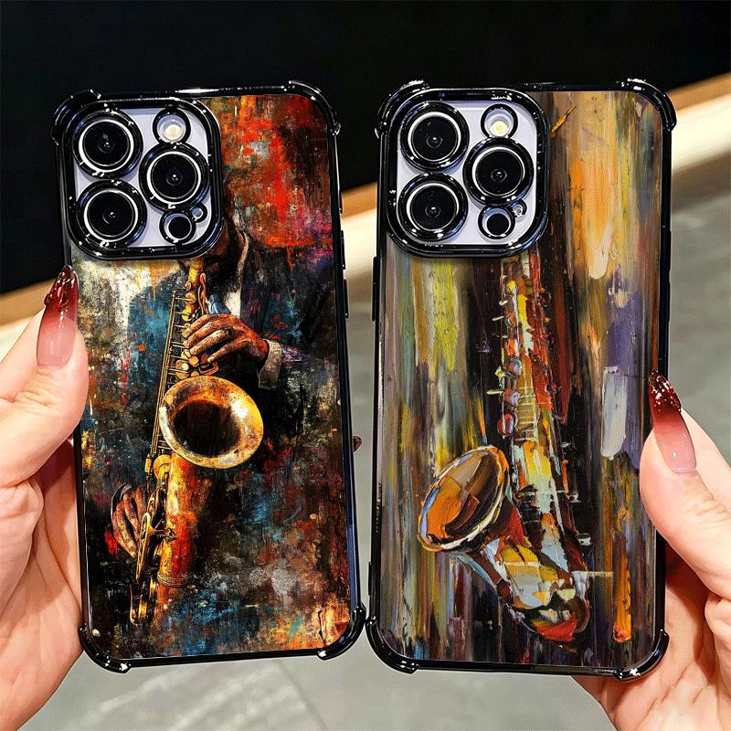 Saxophone Instrument Music Soft Phone Case For Xiaomi Poco X7 X8 Pro Max X6 X5 X3 F8 Ultra F7 M8 M7 M5S Redmi 15C 15A 15 14C 13C