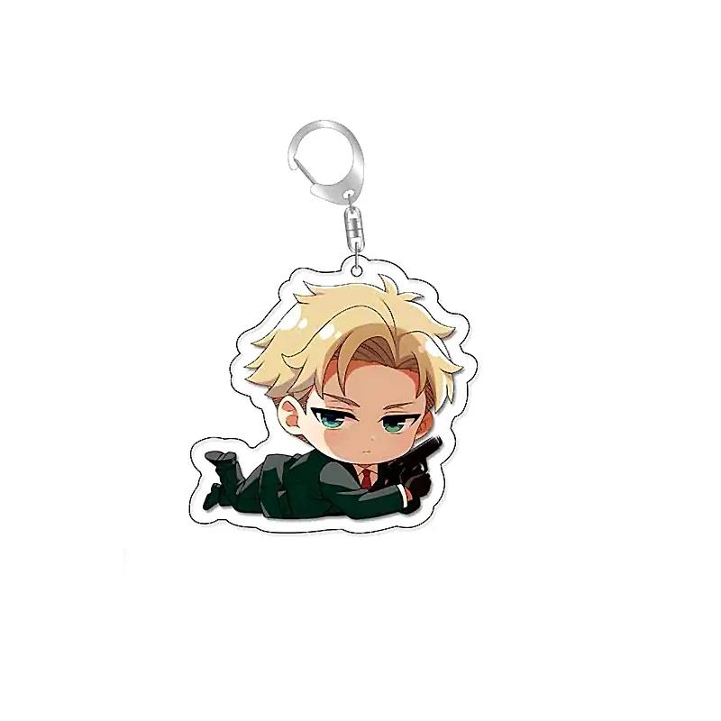 Anime SpyxFamily Anya Loid Yor Forger Cartoon Acrylic Keychain Pendant Keyring Bag Tag Anime Collections for Costumes