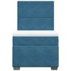 Maison Exclusive - Sommier à lattes de lit avec matelas bleu 90x200 cm velours