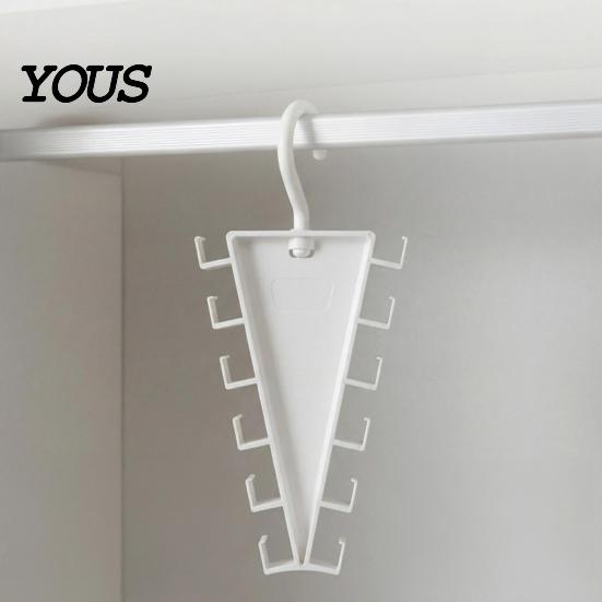 Durable Clothes Hanger Double-Sided Hanger, with 12 Hooks Open Hook Design, V-Shape Vertical Easy Access Organizer, for Shirts Hats Belts Scarves