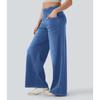 Spring and Summer New High-waisted Loose Stretch Wide-leg Jeans, Slimming and Form-fitting Wide-leg Women's Jeans and Long Pants