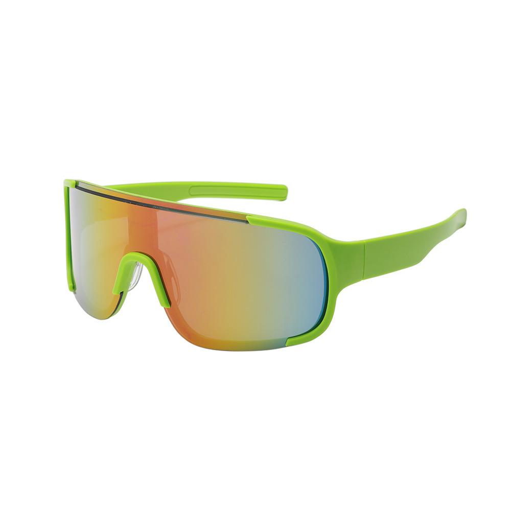 New fashion one-piece large frame sunglasses ins personalized outdoor sports cycling sunscreen windproof eye protection sunglasses