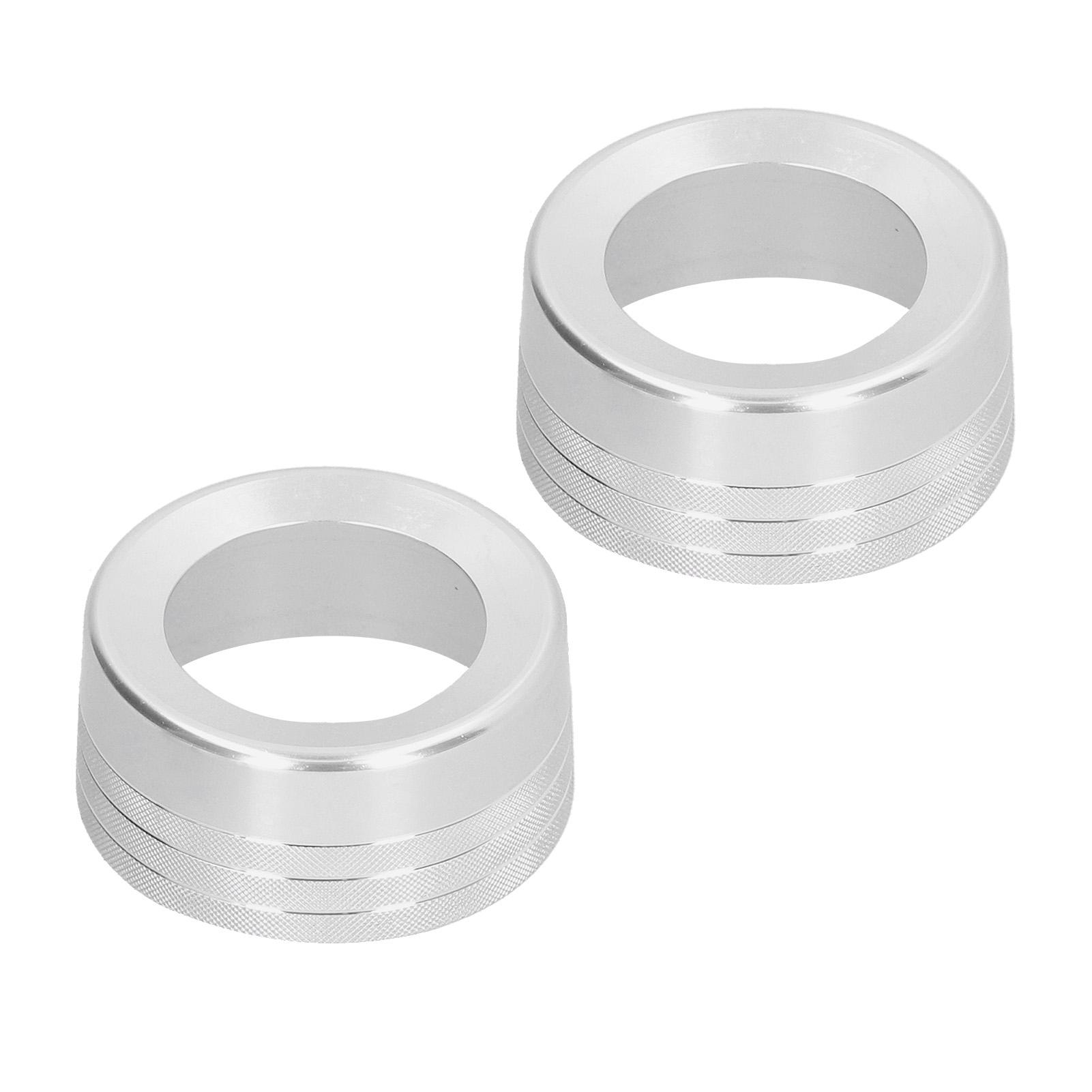 

2pcs Aluminium Alloy Air Conditioning Switch Rotary Knob Trim Fit for Tundra 2014‑2018
