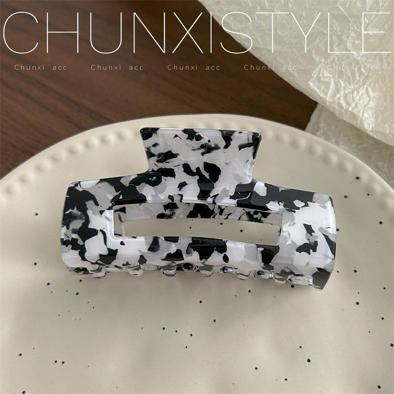 

Большая французская ретро-заколка для волос цвета русалки в виде акулы