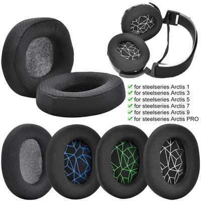 Earpads Replacement Memory Sponge Ear Pads Cover Ear Cushion Protective Cover for SteelSeries Arctis 1 3 5 7 9 PRO Headset