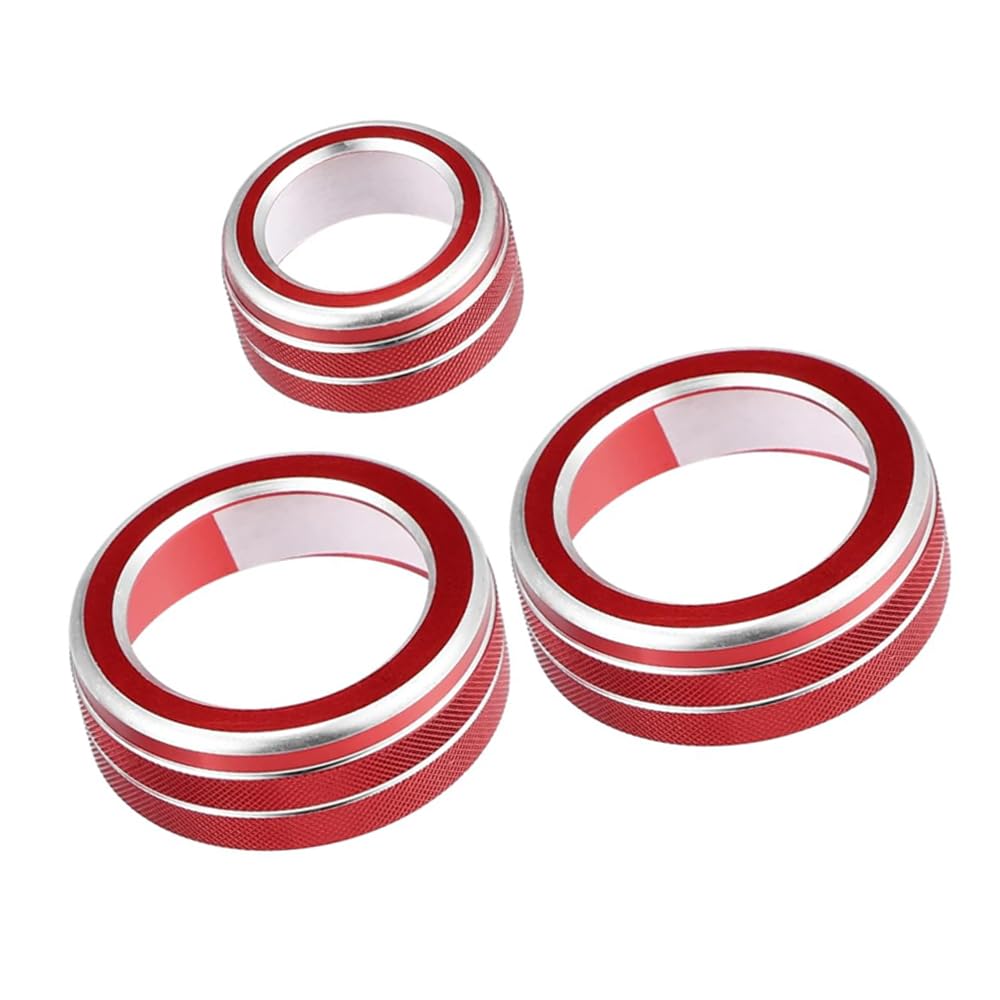 Air Conditioner Switch Button Knob Cover, AC Ring Covers, Volume Knob Ring Cover, Car Interior Decor Compatible with Honda CRV 2017 2018 2019 2020