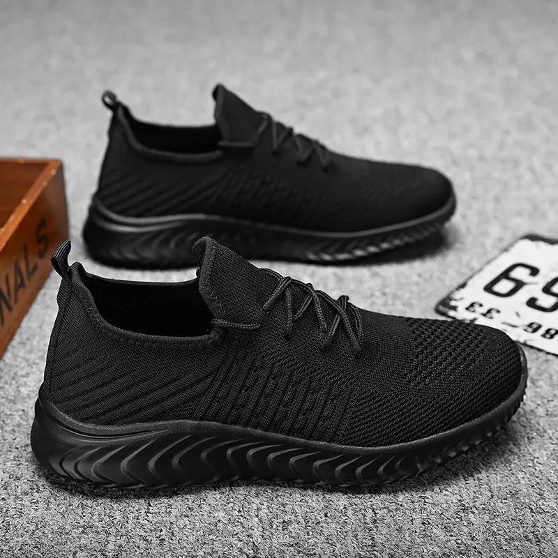 

Sneakers Men Breathable Fashion Running Shoes Comfortable Casual Unisex Tenis Masculino Lightweiht Sports Gym Ultralight Walking 39 чёрный