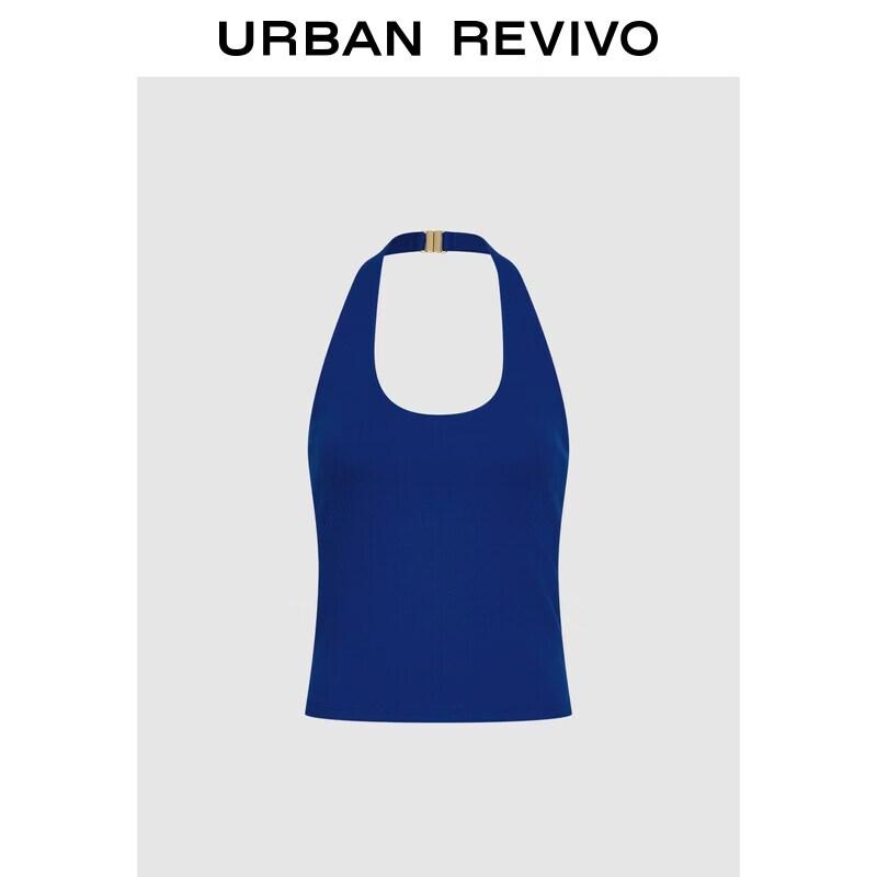 UR Women s Halter Backless Slim Cropped Vest L