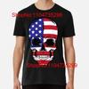 American Flag With A Skull Premium For T Shirt S 5xl Vintage Breathable Versatile Unisex Designer Clothes Comfortable