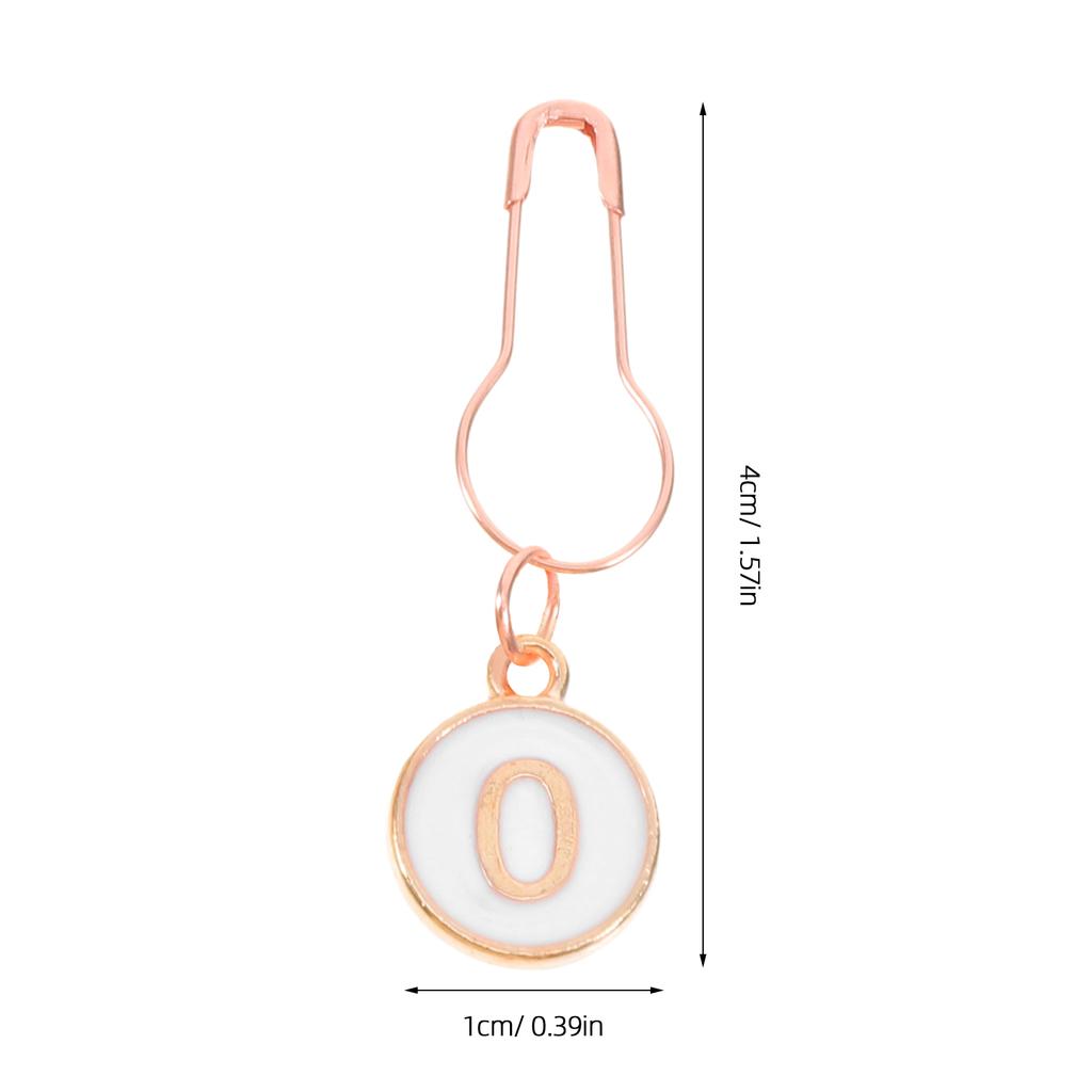 10pcs Row Counter Stitching Tool For Crocheting Alloy Count Recorder Multi-Use Marker Knitting Auxiliary Supplies Row Counter