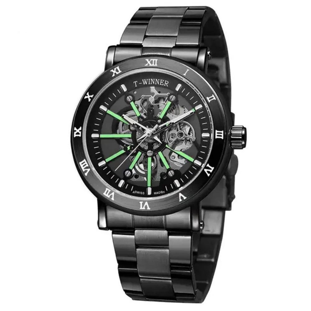 T-WINNER Men`s Hollow Out Skeleton Automatic
