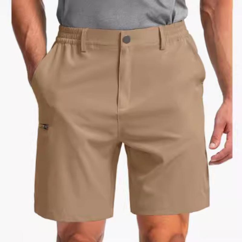 Mens Casual Quick Dry Elastic Waist Golf Shorts